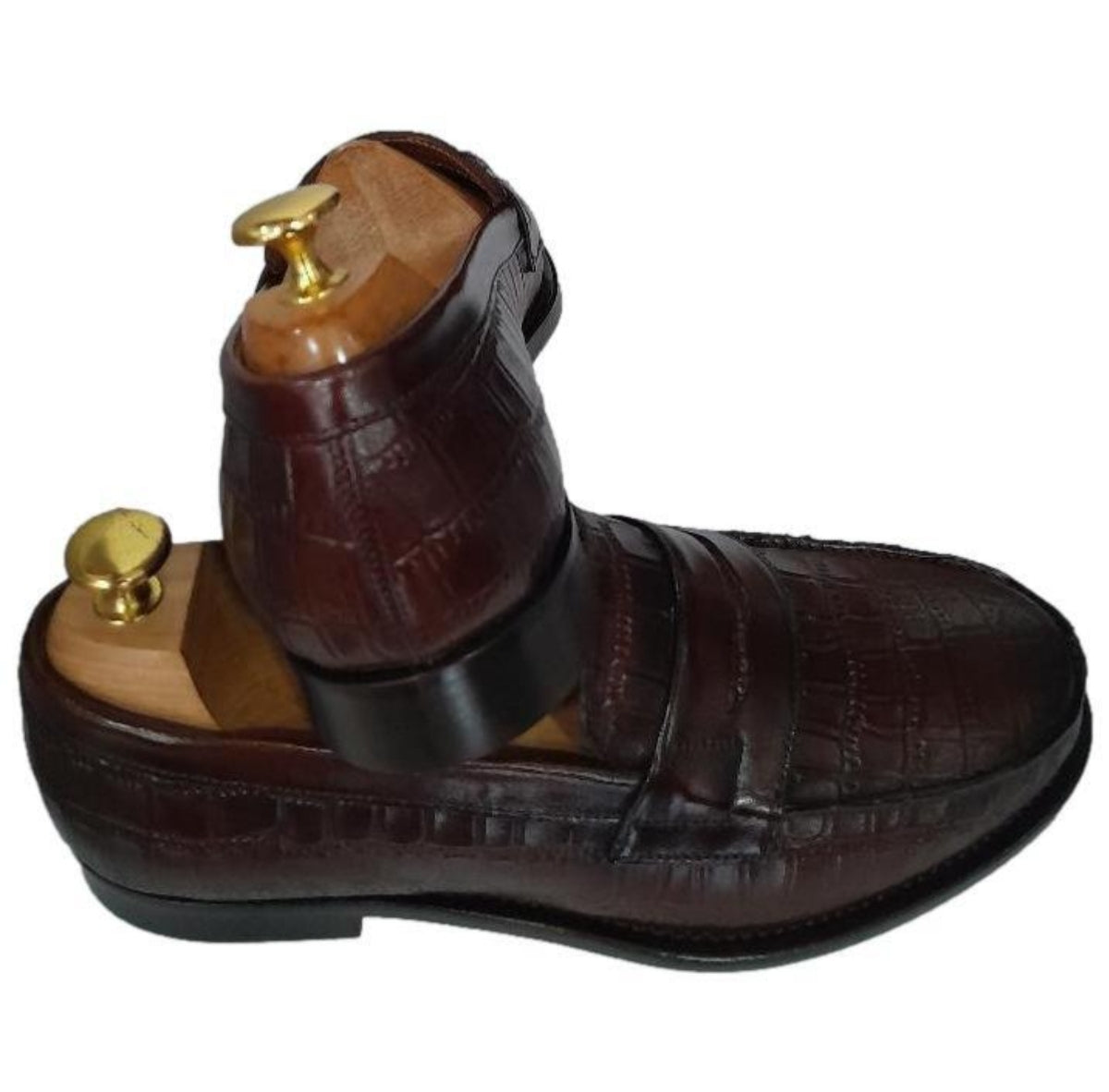 Mocassin cuir marron - Oxford