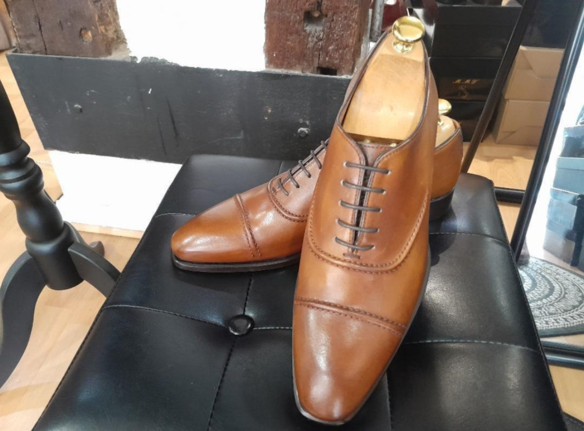 Chaussure richelieu marron clair - Georges