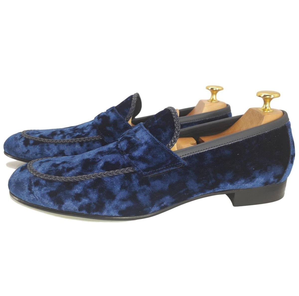 Mocassin en velours bleu : Juliano