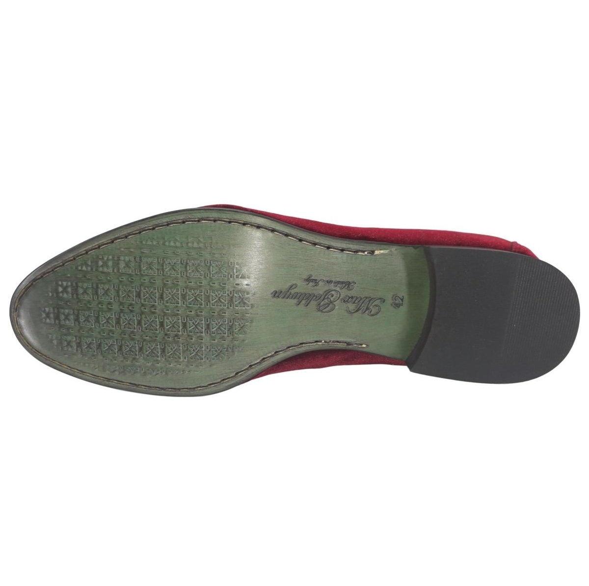 Mocassin en velours bordeaux : Juliano