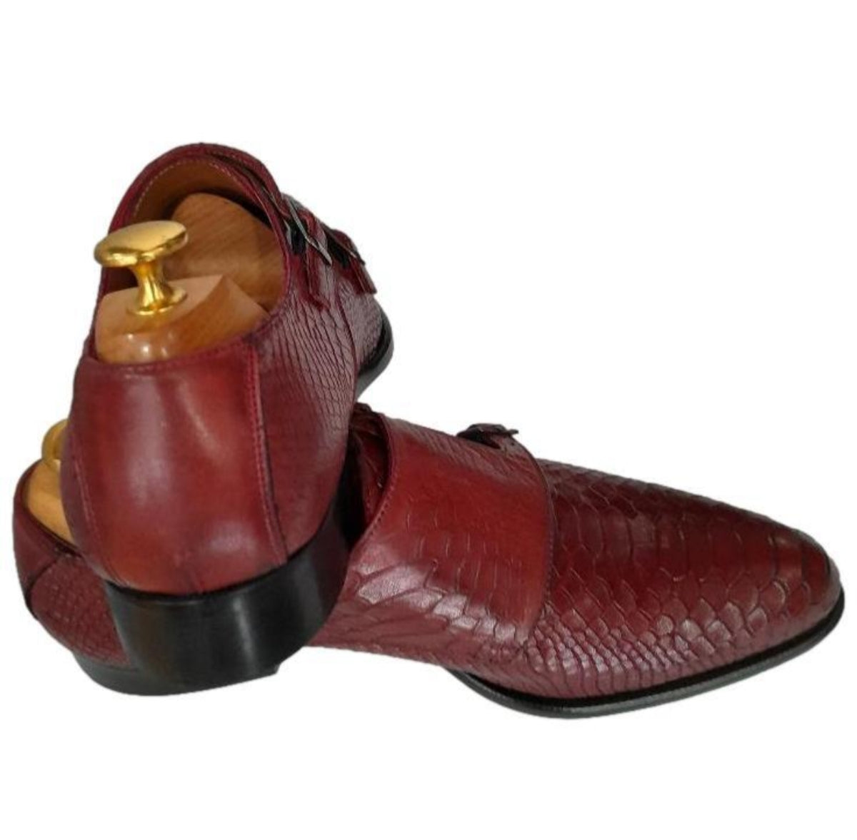 Chaussure derby à double boucle rouge - Arley