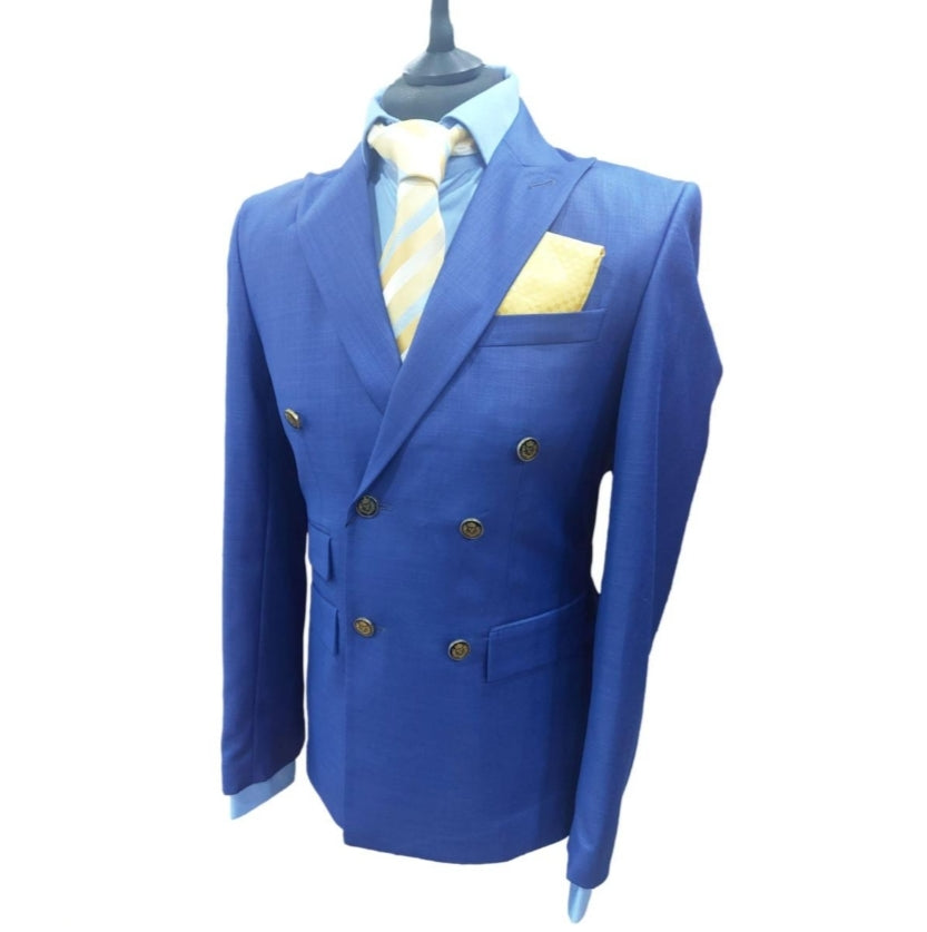 Costume blazer croisé bleu royal : Blaise