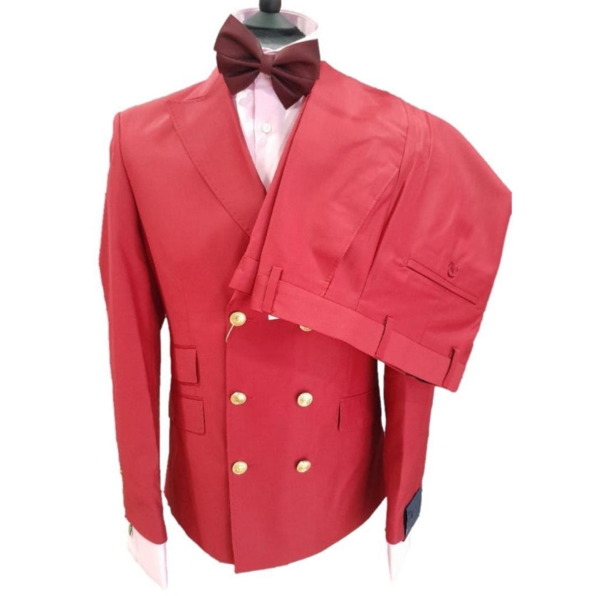 Costume blazer croisé rouge : Toscane