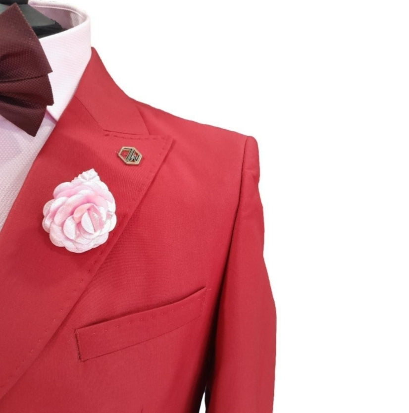 Costume blazer croisé rouge : Toscane