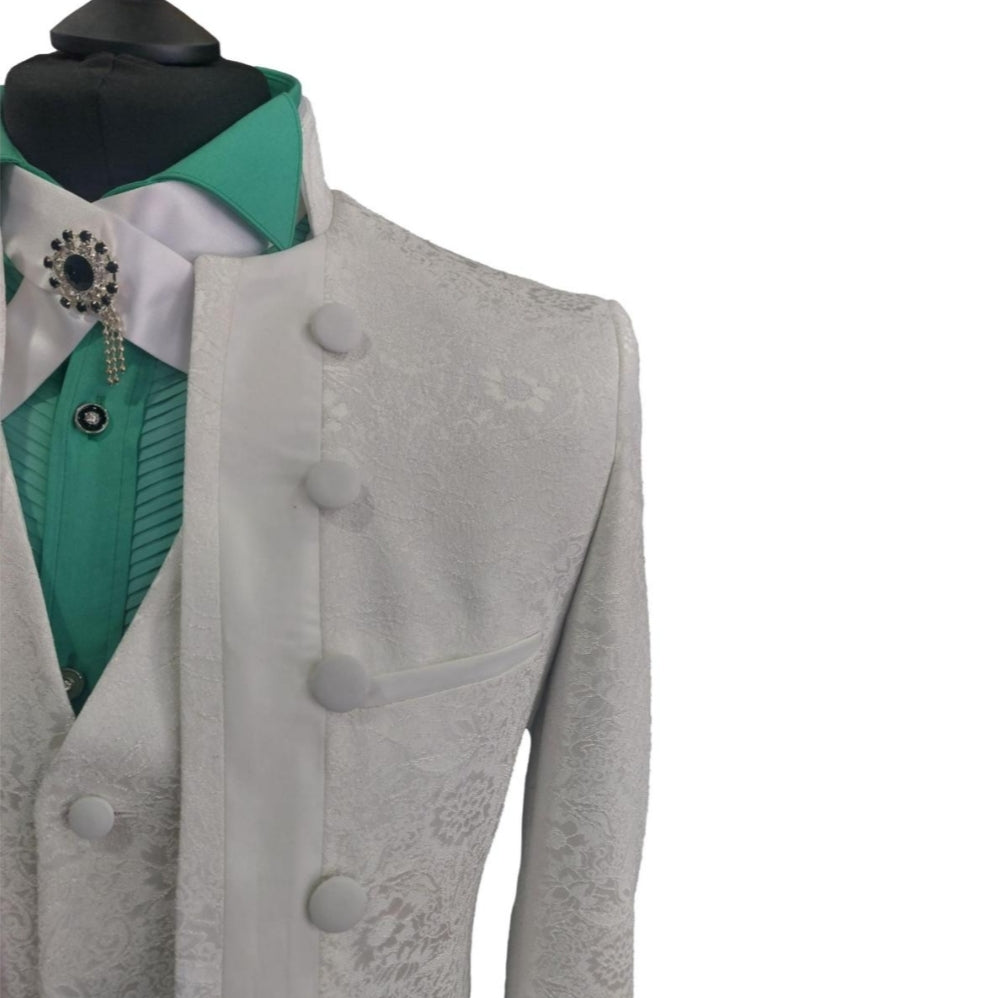 Costume de cérémonie 3 pièces blanc : Torino