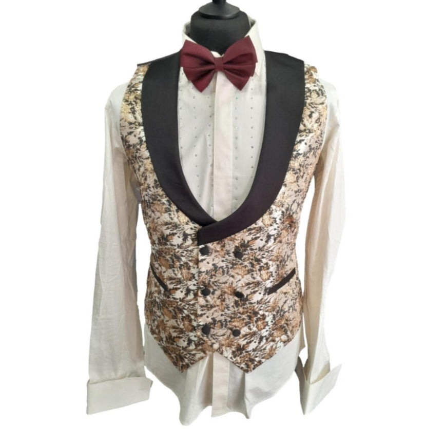Costume de cérémonie 3 pièces or : Romano
