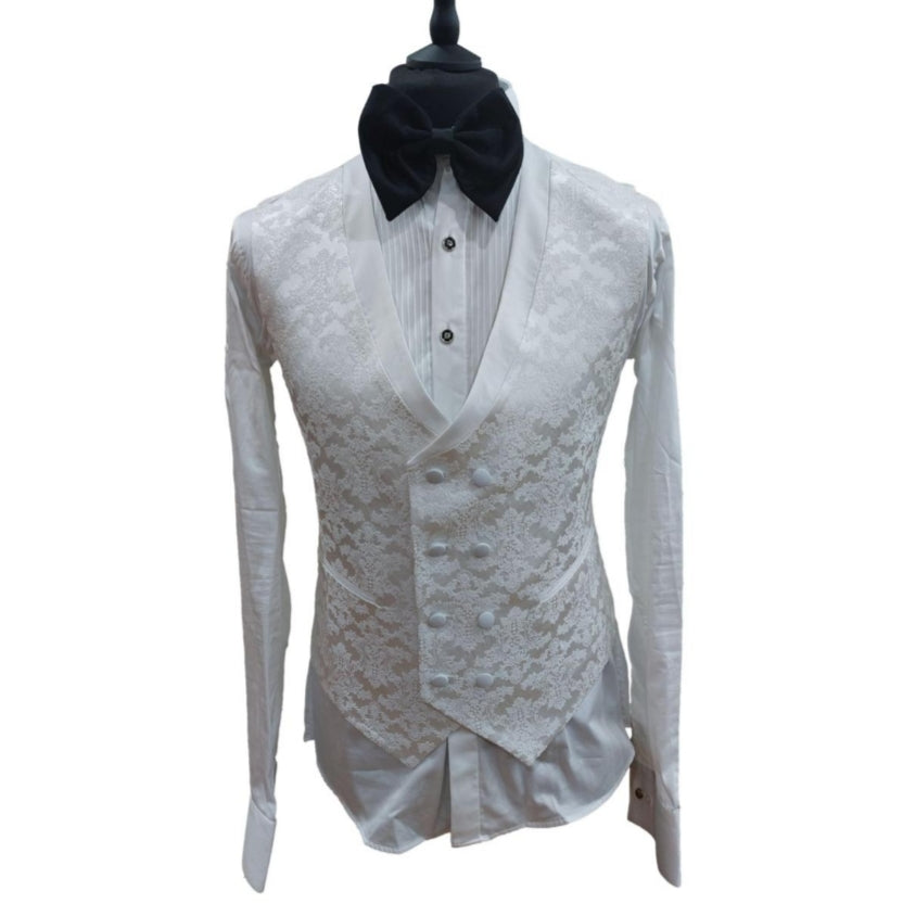 Costume de cérémonie à fleurs blanc : Giulio