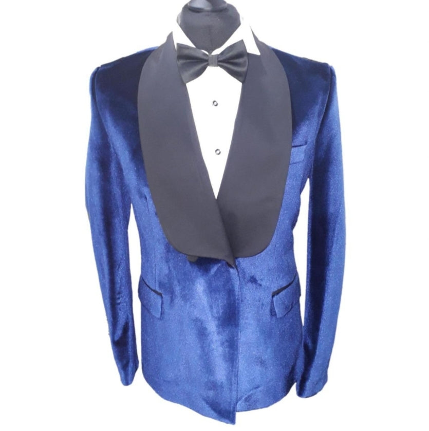 Costume de cérémonie croisé bleu : Melbourne