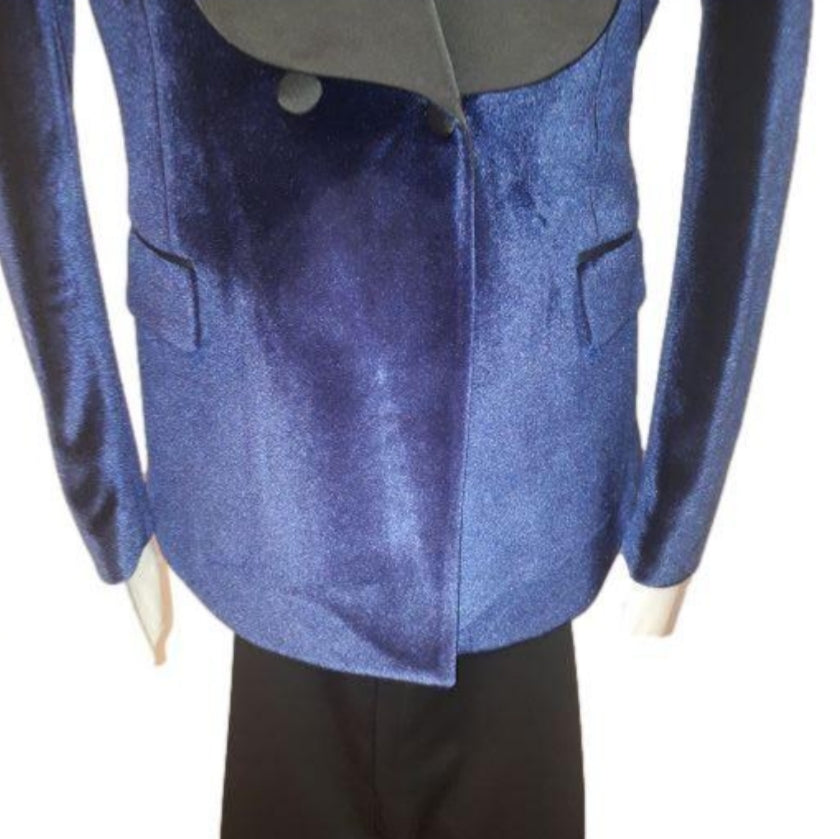 Costume de cérémonie croisé bleu : Melbourne