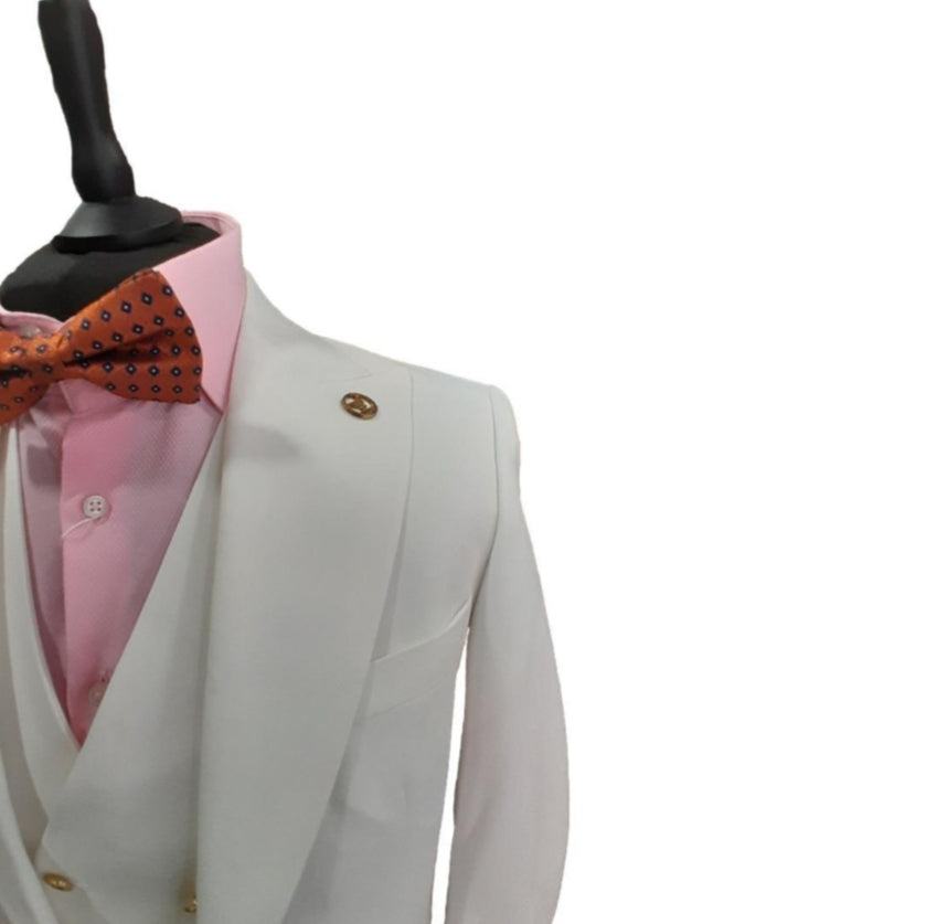 Costume homme 3 pièces blanc : Achile