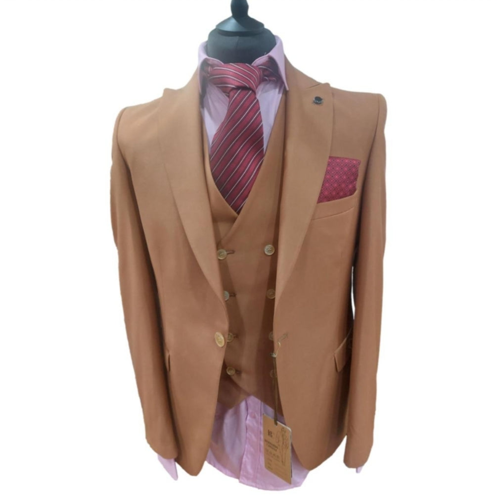 Costume homme 3 pièces marron clair : Vicence