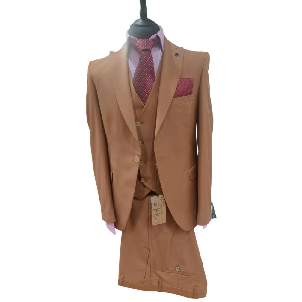 Costume homme 3 pièces marron clair : Vicence