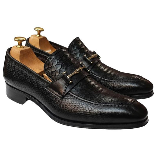 Mocassin cuir noir : Baltimore