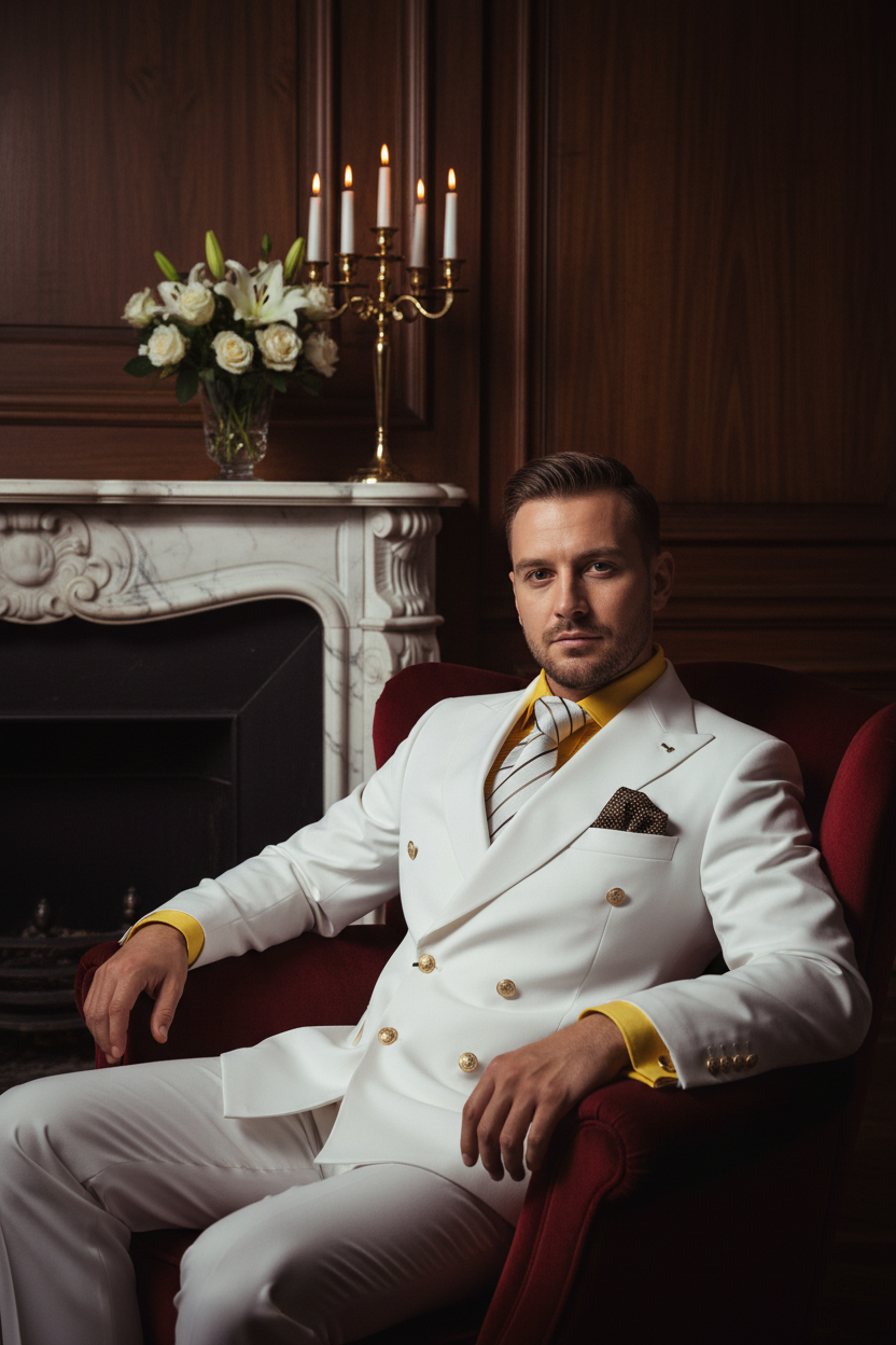 Blazer Blanc Croisé – Lifestyle Luxe