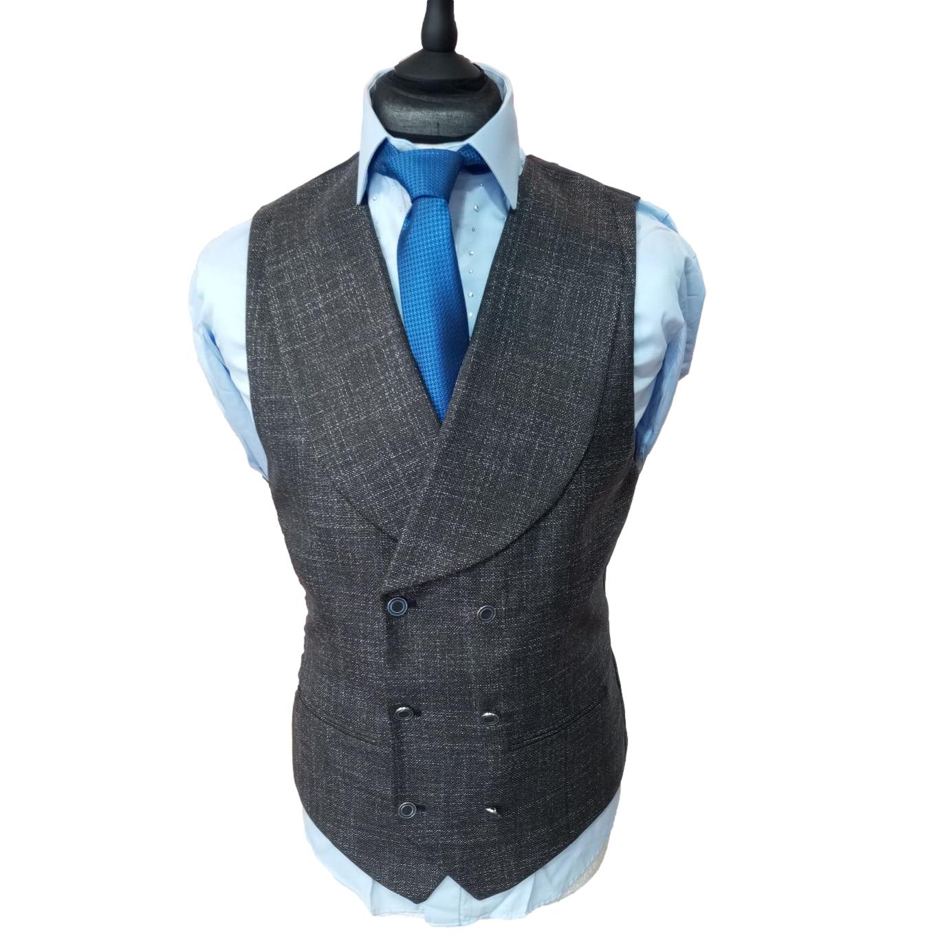 Costume homme à carreaux gris - Denver