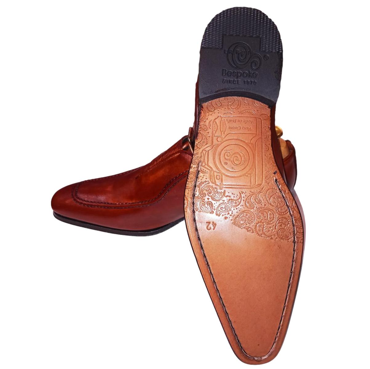Chaussure Derby à boucle marron - Mario
