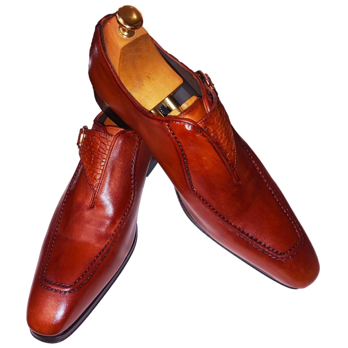 Chaussure Derby à boucle marron - Mario