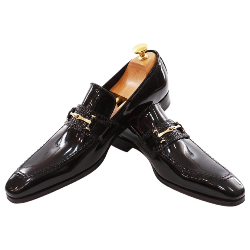 Mocassin cuir verni noir : Vegas
