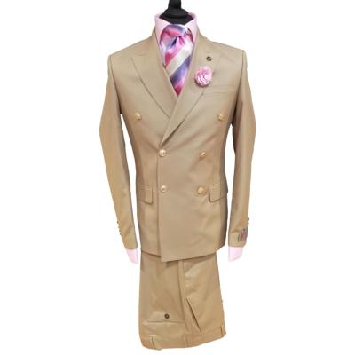 Costume blazer croisé beige : Marvin