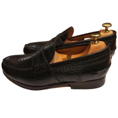 Mocassin cuir noir - College