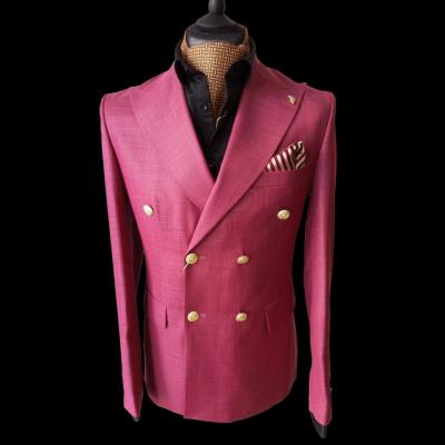 Costume blazer croisé fuchsia : Marvin