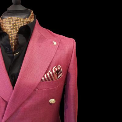 Costume blazer croisé fuchsia : Marvin