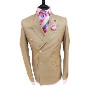 Costume blazer croisé beige : Marvin