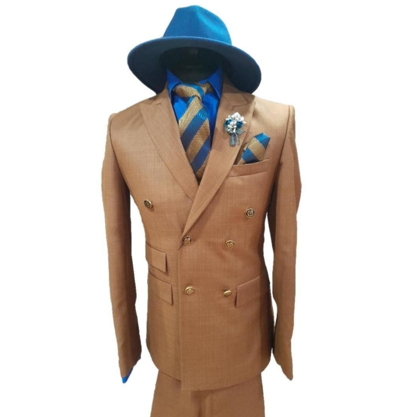 Costume blazer croisé marron : Blaise