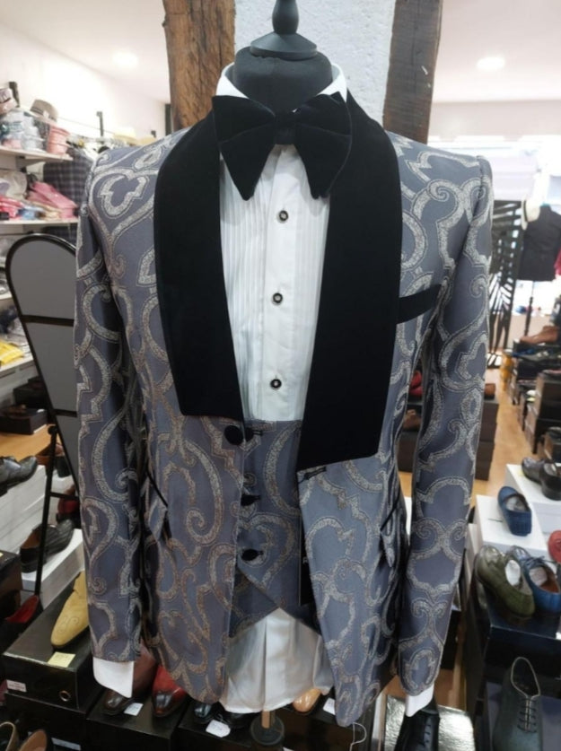 Costume de cérémonie à motifs gris : Reno