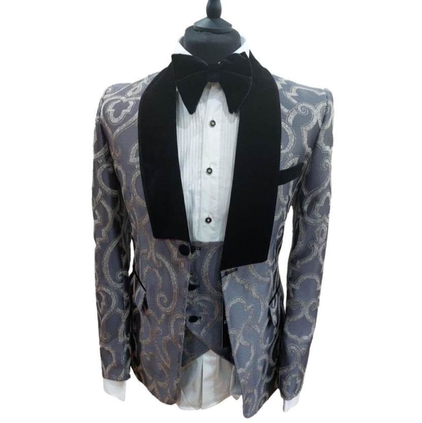 Costume de cérémonie à motifs gris : Reno