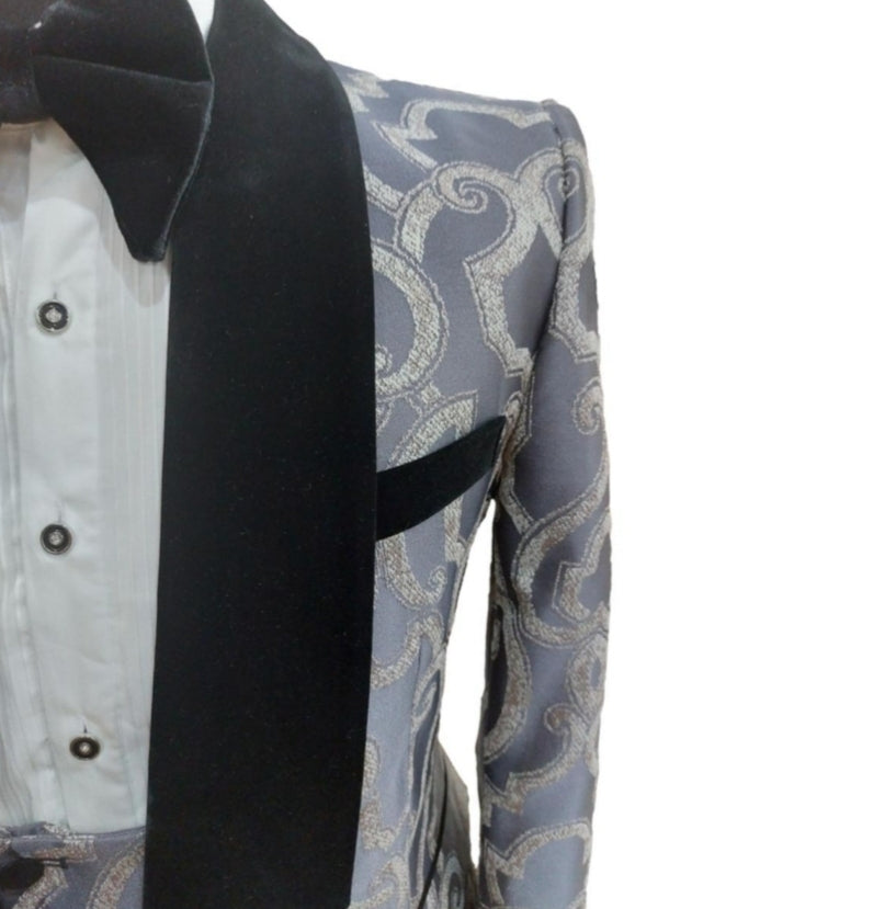 Costume de cérémonie à motifs gris : Reno