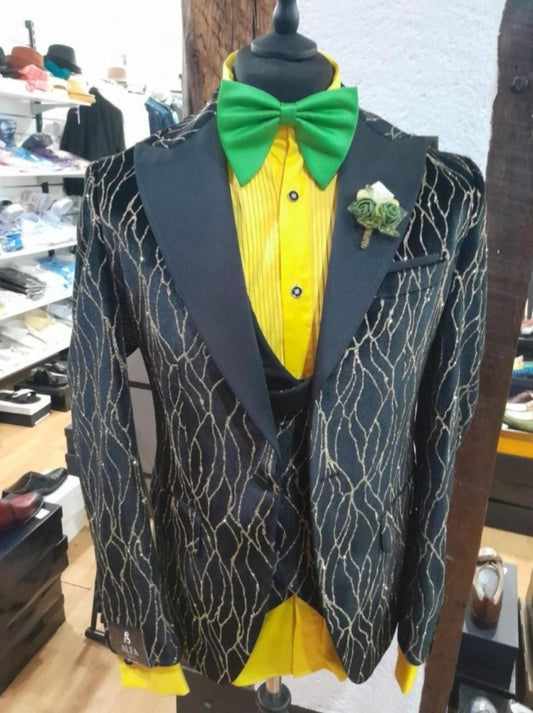 Costume de cérémonie pailleté noir : Rivoli