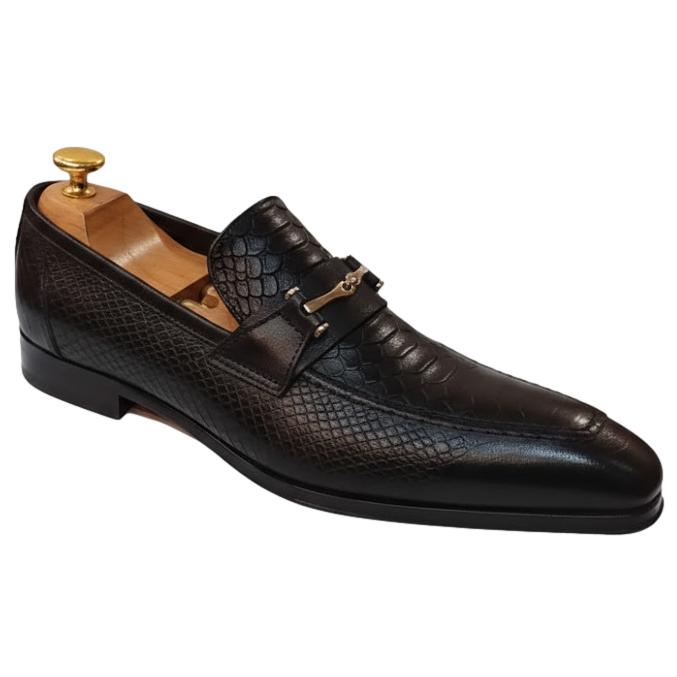 Mocassin cuir noir : Baltimore