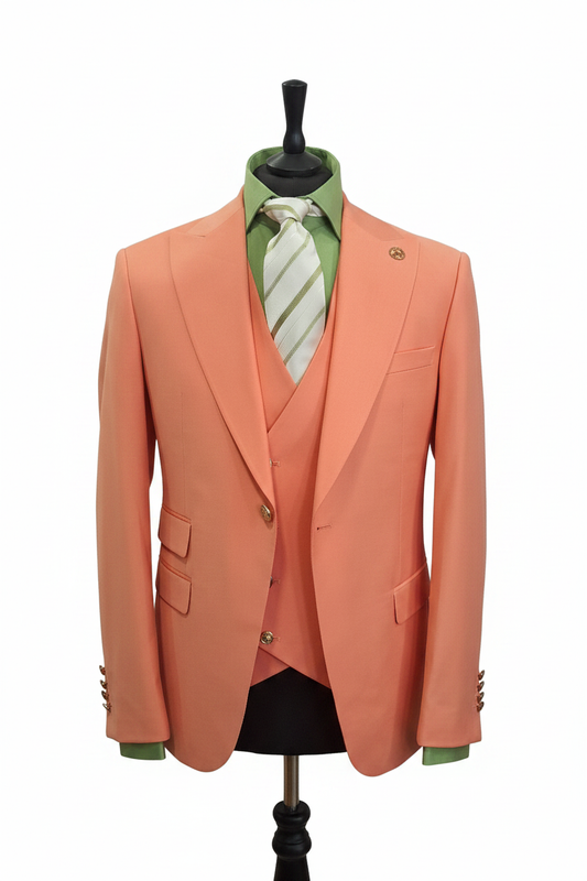Costume homme 3 pièces orange : Mario