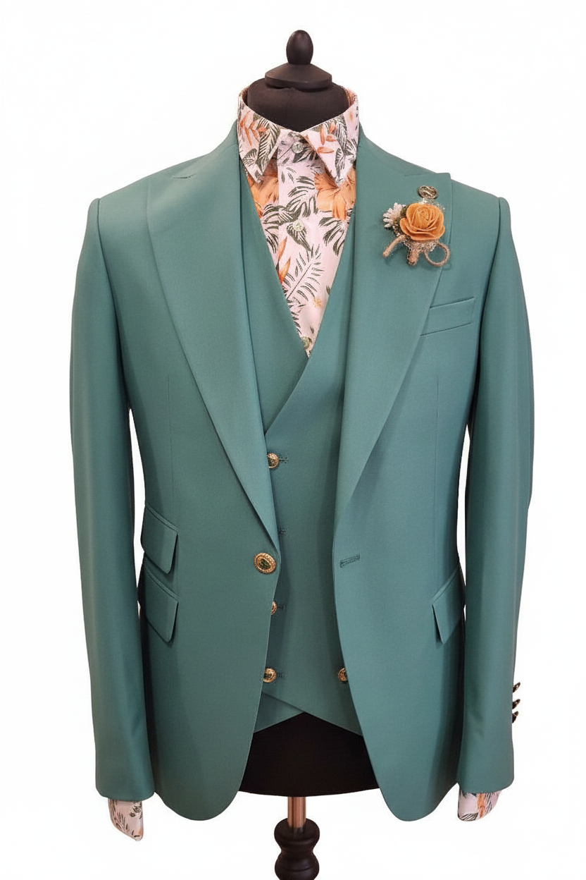 Costume homme 3 pièces vert : Mario