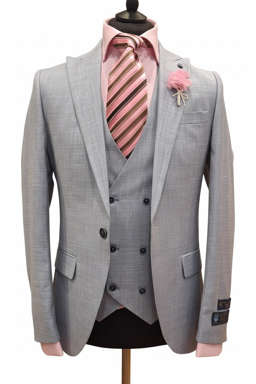 Costume homme 3 pièces bleu ciel : Alfredo