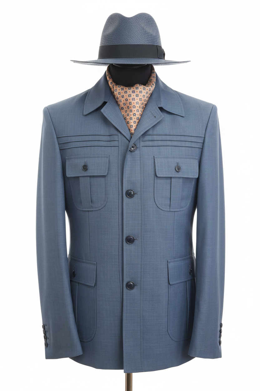 Costume safari bleu ardoise : Bilbao