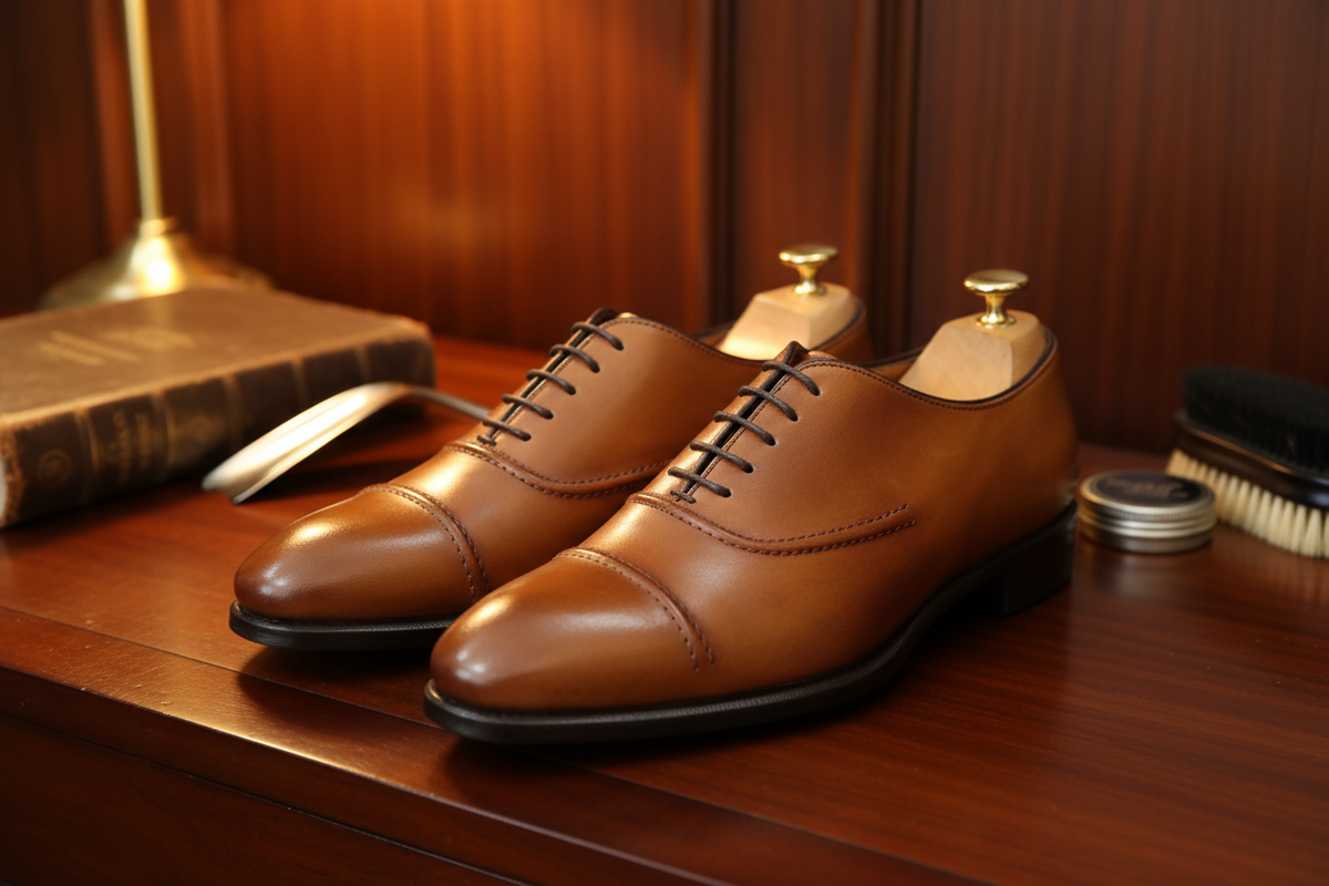 Chaussure richelieu marron clair - Georges