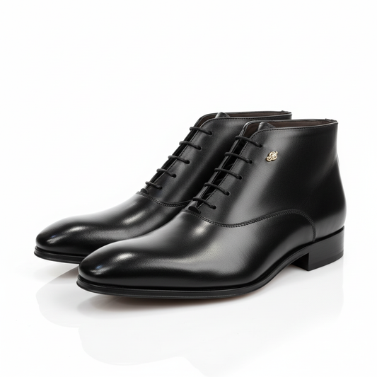Mini boot cuir noir : Alpha