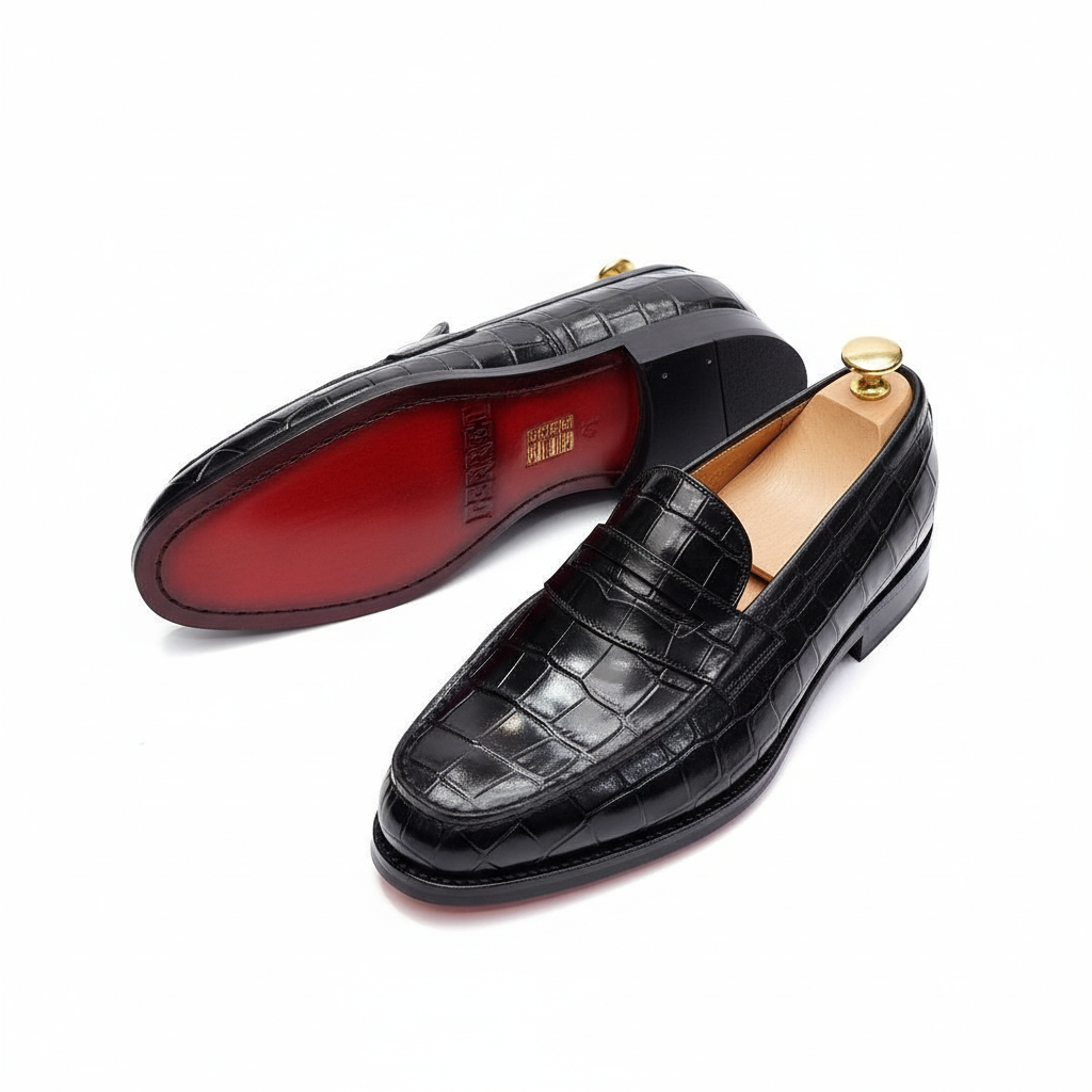 Mocassin cuir noir : Angelo