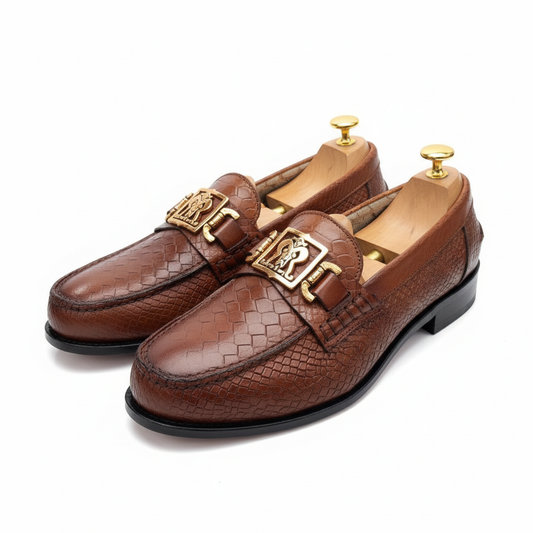 Mocassin cuir marron clair : Ciro