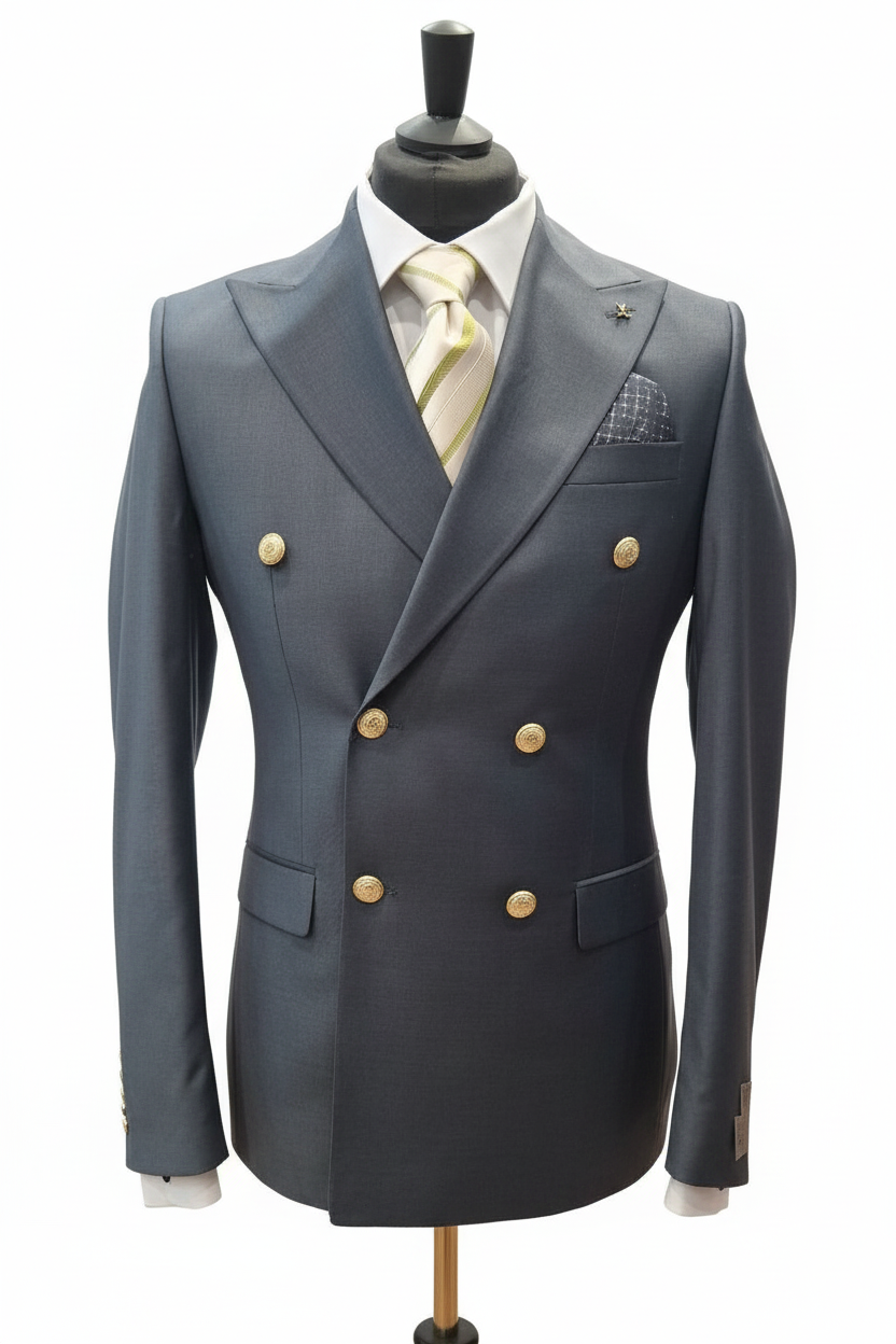 Costume blazer croisé gris anthracite : Martin
