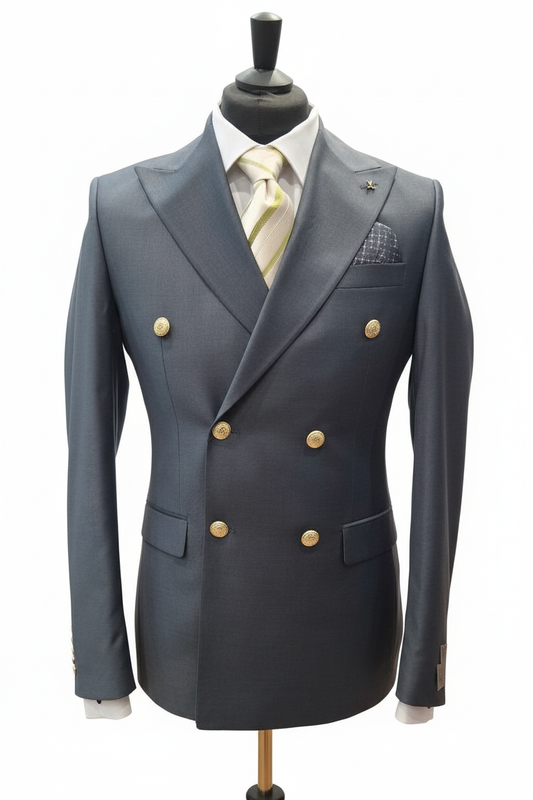 Costume blazer croisé gris anthracite : Martin