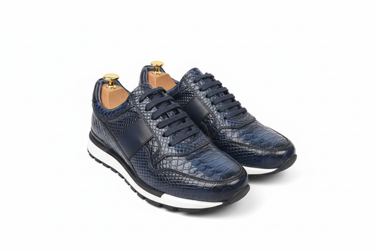 Sneakers bleu patiné : John