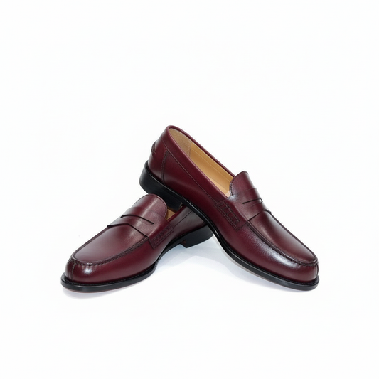 Mocassin cuir bordeaux : Pasero