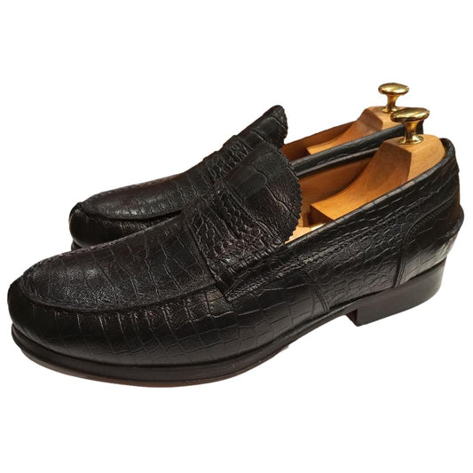 Mocassin cuir noir - College