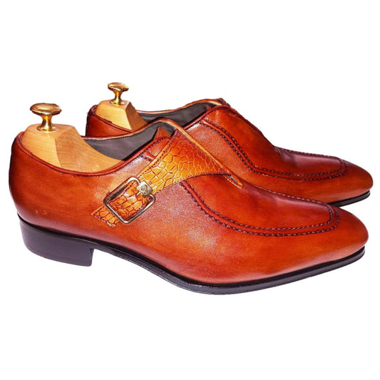 Chaussure Derby à boucle marron - Mario