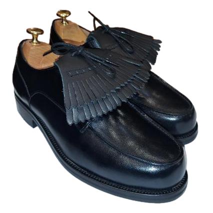 Chaussure derby homme cuir golf noir élégante - Garry