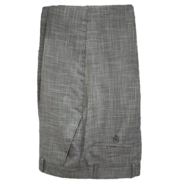 Costume homme 3 pièces à carreaux gris et vert : Alberto
