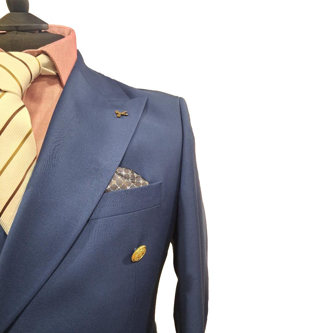 Costume blazer croisé bleu royal : Marvin